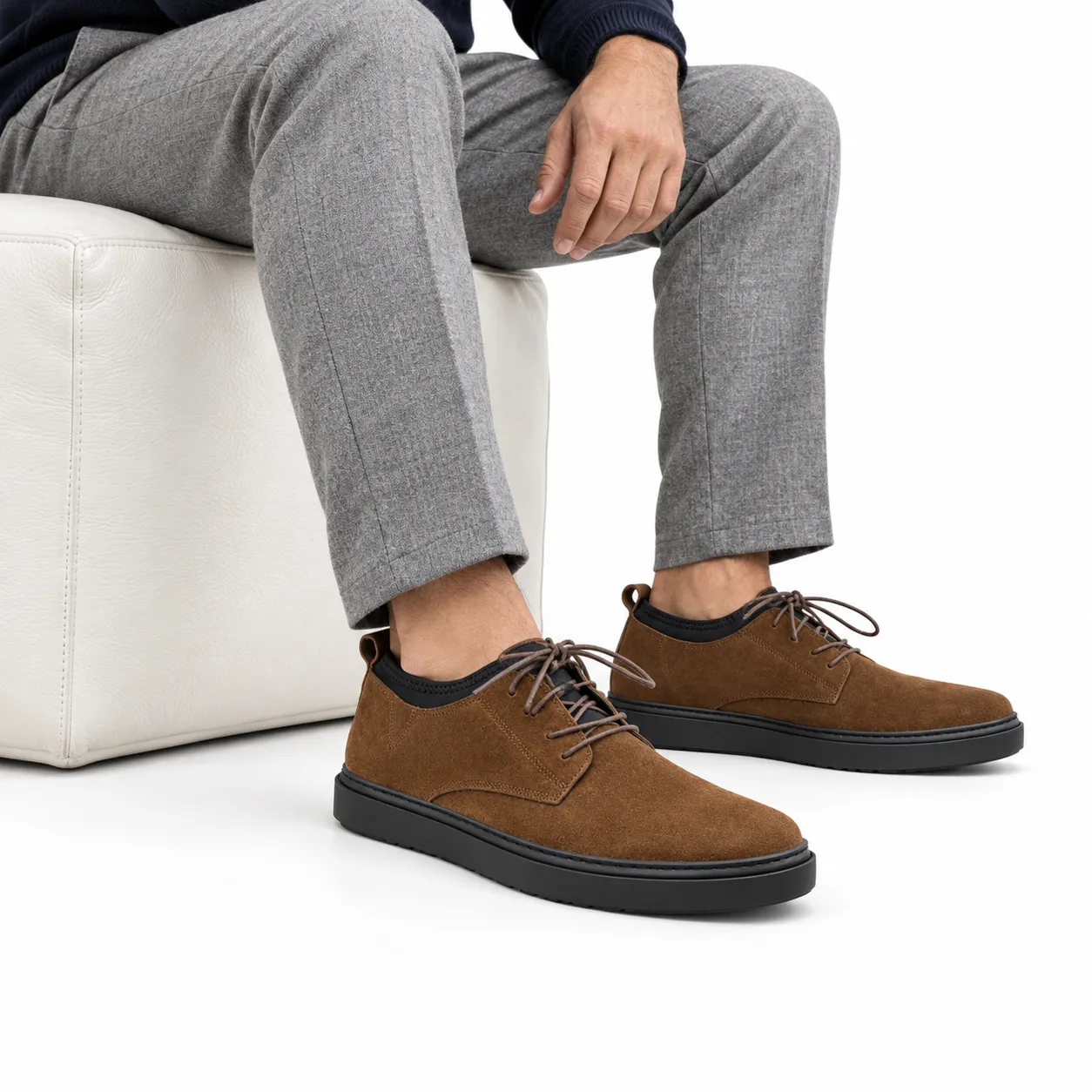 Chaussure de ville homme 053 marron daim  ....   